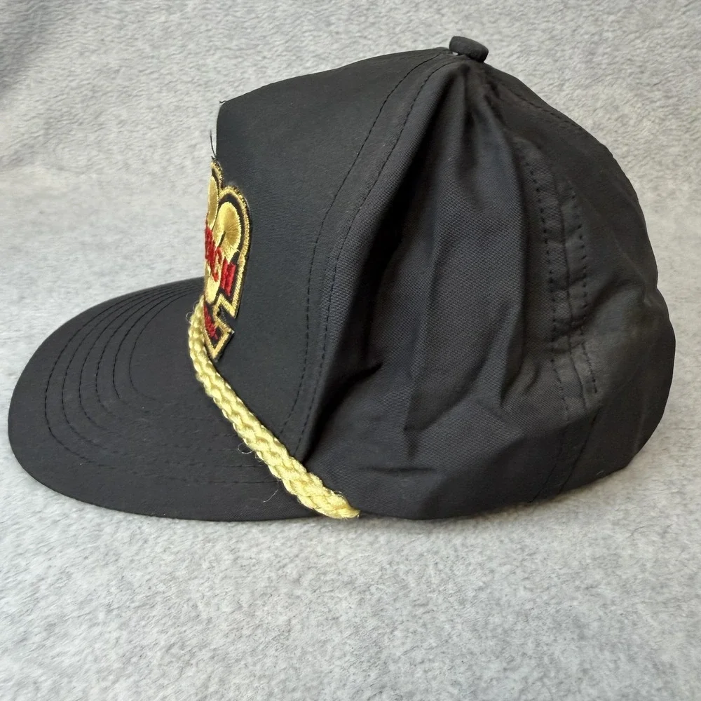 Vintage Goodwrench 200 Rockingham Hat Cap Snap Back One Size Black NASCAR Racing